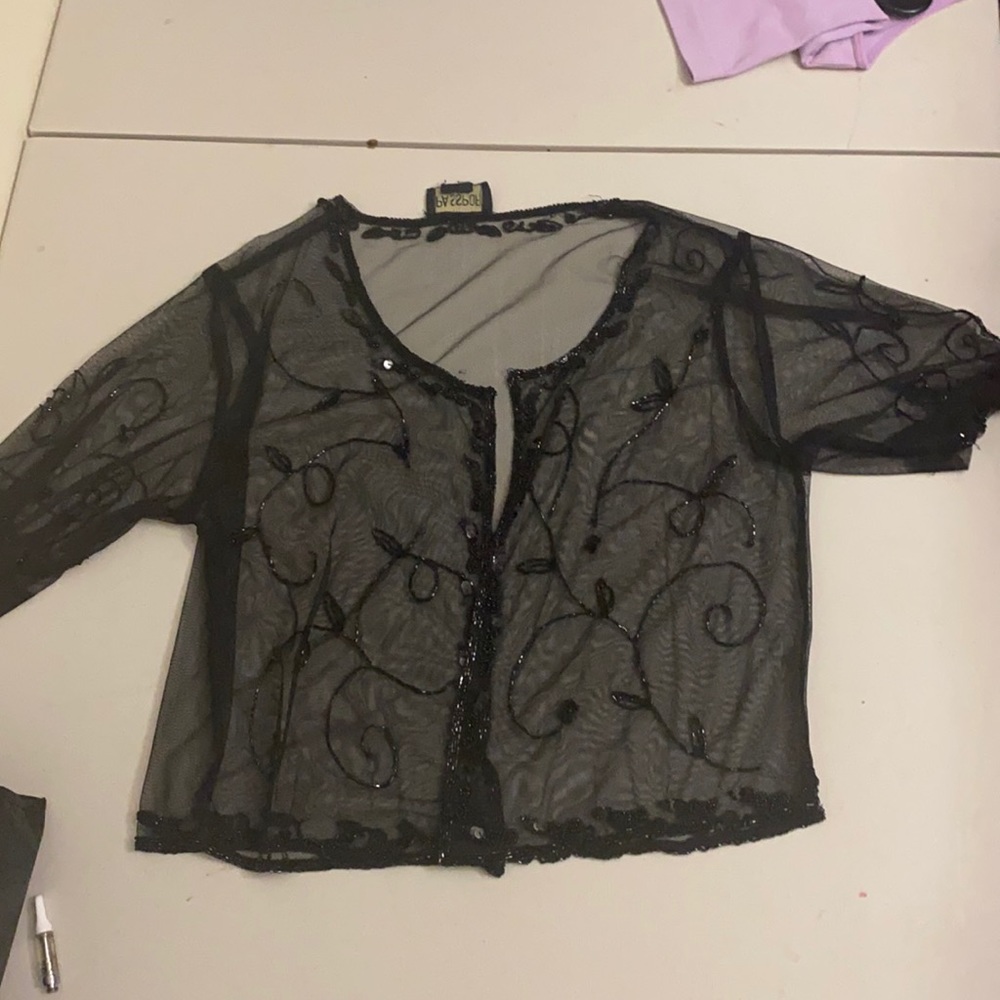 Passport cardigan in mesh